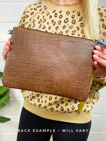 Wholesale Evie Stitched Leather Wristlet & Crossbody - Pack of 3