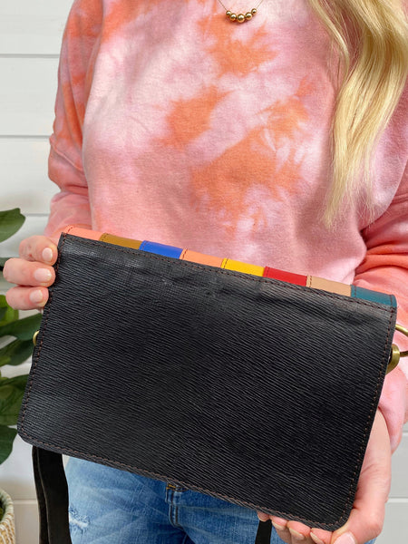 Wholesale Flora Rainbow Leather Crossbody - Pack of 3