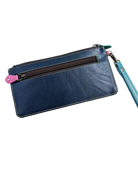 Aria Leather Wallet Wristlet