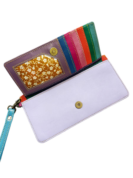 Aria Leather Wallet Wristlet