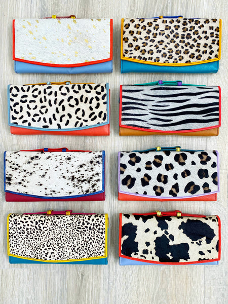 Wholesale Cassia Leather Wallet Clutch - Pack of 3