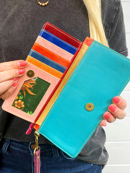 Wholesale Aria Leather Wallet Wristlet - Pack of 3