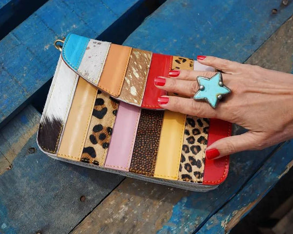 Wholesale Flora Patchwork Leather Crossbody - Pack of 3