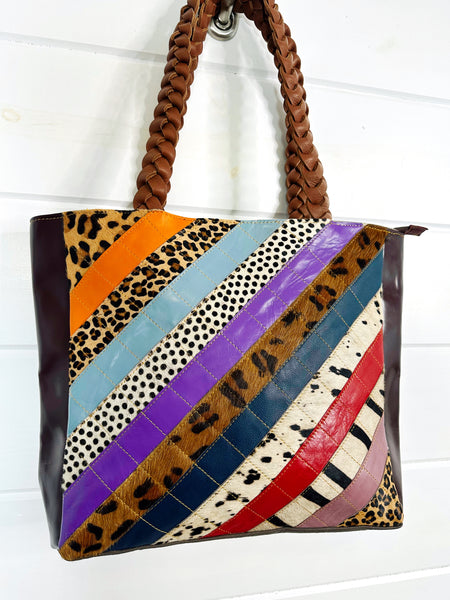 Wholesale Joli Patchwork Leather Tote Bag Purse - Pack of 3