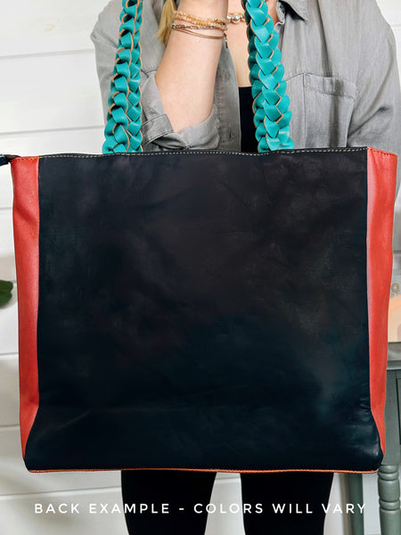 Wholesale Joli Patchwork Leather Tote Bag Purse - Pack of 3