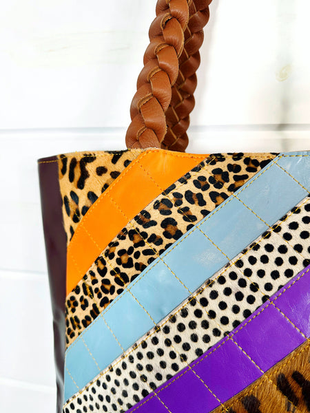 Wholesale Joli Patchwork Leather Tote Bag Purse - Pack of 3