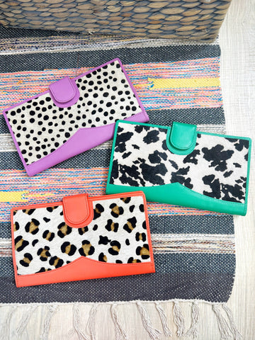 Wholesale Nash Leather Travel Wallet Solid Color - Pack of 6