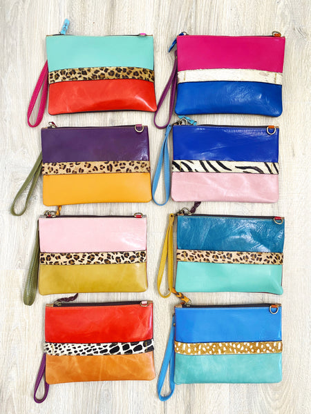 Wholesale Luca Leather Wristlet Crossbody - Pack of 3